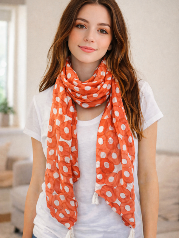 Pleasing Multicolor Printed Muslin Daily Wear Scarves/Stoles for Women SC47