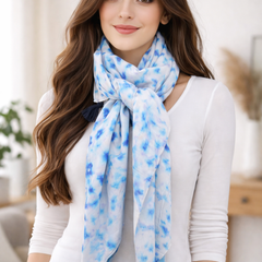 Appealing Multicolor Printed Muslin Casual Scarves/Stoles for Women SC48