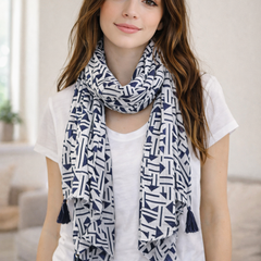 Beautiful Multicolor Printed Muslin Everyday Scarves/Stoles for Women SC59