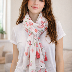 Appealing Multicolor Printed Muslin Daily Wear Scarves/Stoles for Women SC60