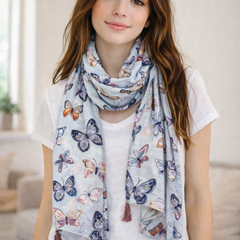 Classy Multicolor Printed Muslin Casual Scarves/Stoles for Women SC61