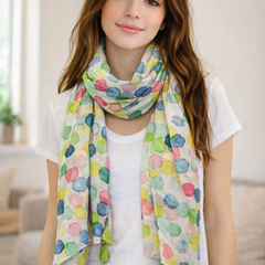 Pleasing Black Printed Muslin Daily Wear Scarves/Stoles for Women SC67