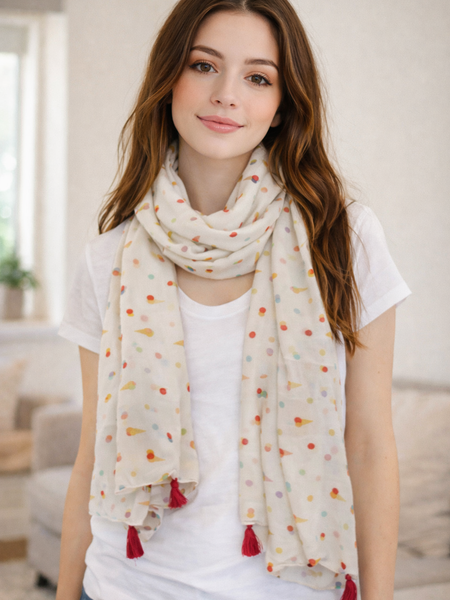 Splendid Blue Printed Muslin Designer Scarves/Stoles for Women SC70