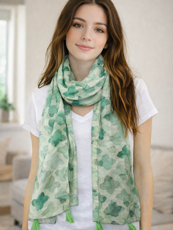 Elegant Multicolor Printed Muslin Daily Wear Scarves/Stoles for Women SC8