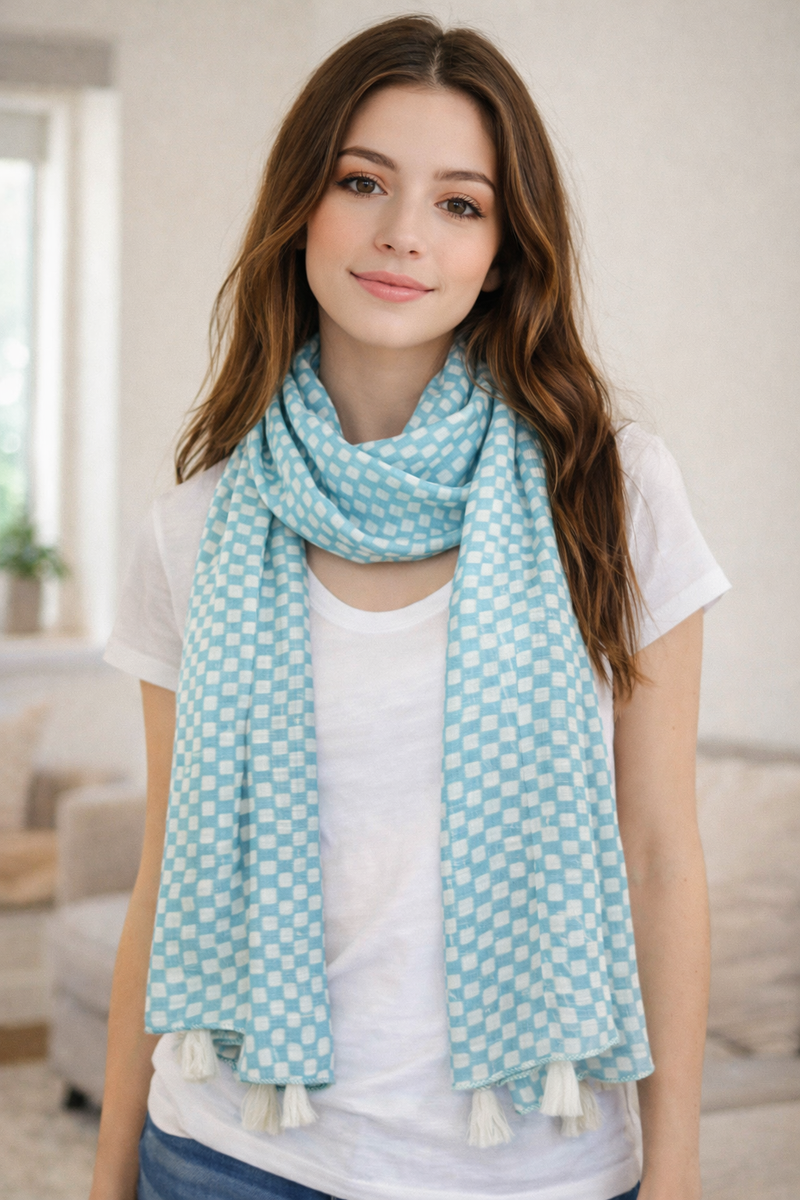 Appealing Pink Printed Rayon Casual Scarves/Stoles for Women SC81