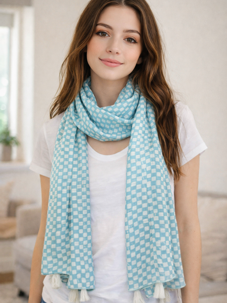 Appealing Pink Printed Rayon Casual Scarves/Stoles for Women SC81