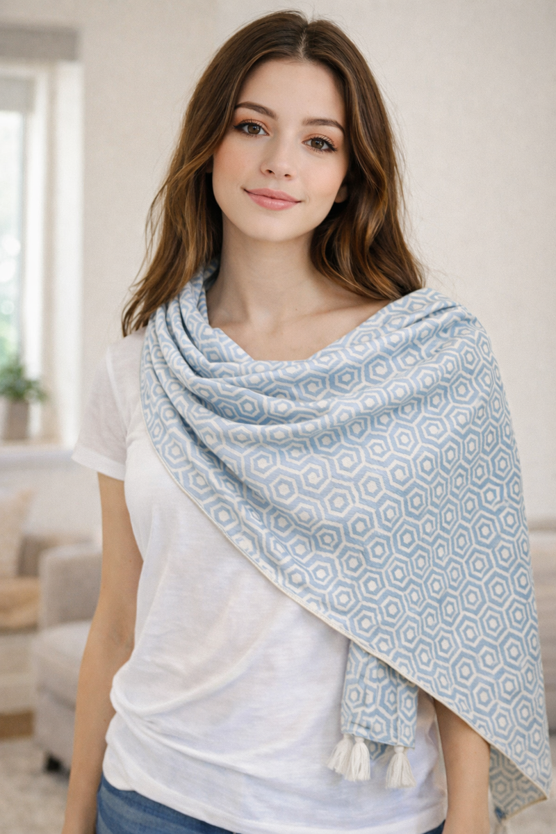 Splendid Pink Printed Rayon Designer Scarves/Stoles for Women SC83