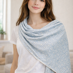 Splendid Pink Printed Rayon Designer Scarves/Stoles for Women SC83