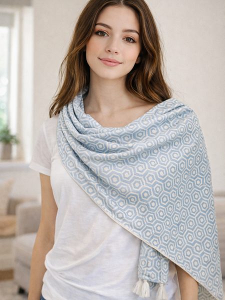 Splendid Pink Printed Rayon Designer Scarves/Stoles for Women SC83