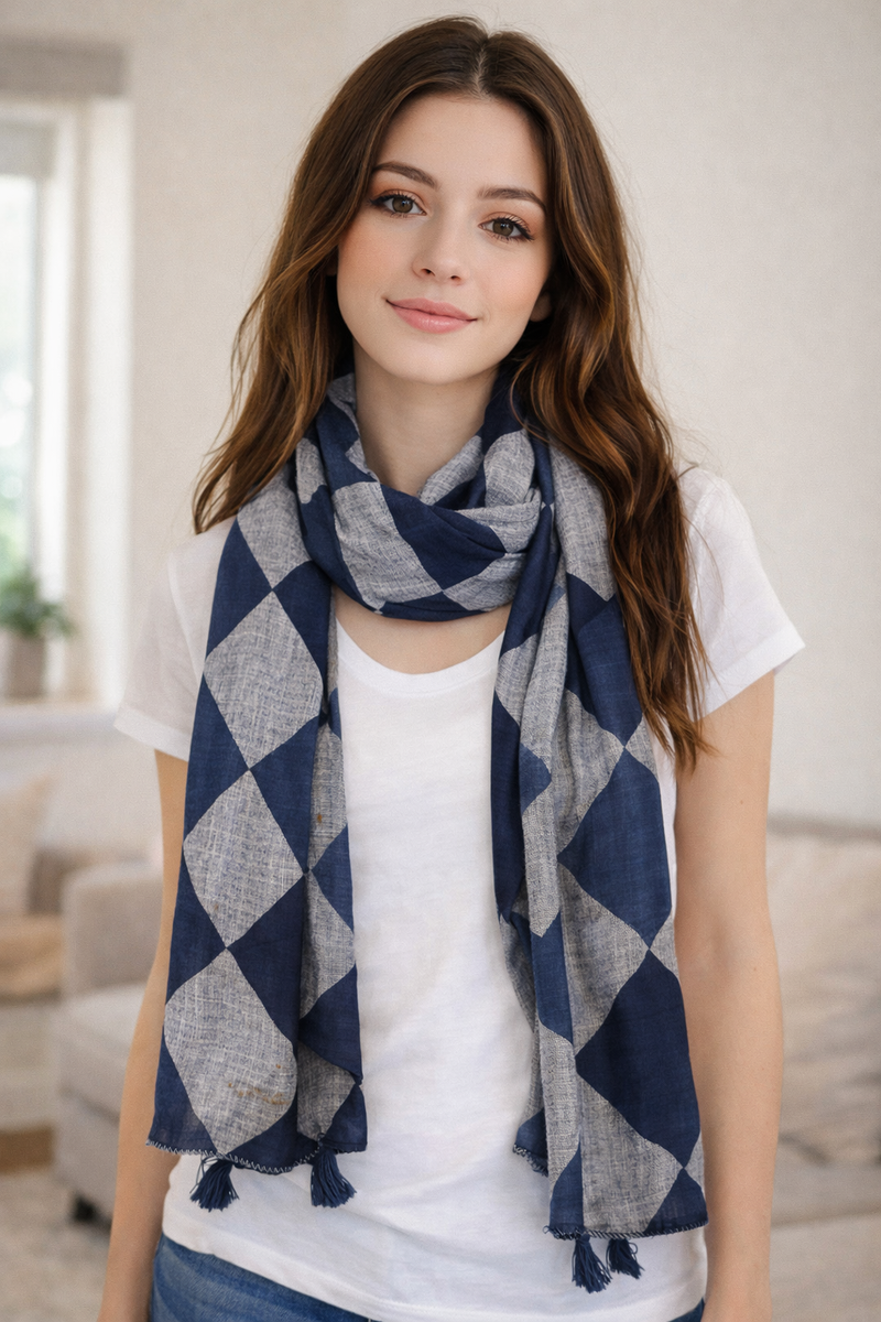 Splendid Pink Printed Rayon Casual Scarves/Stoles for Women SC87
