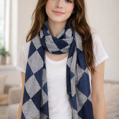 Splendid Pink Printed Rayon Casual Scarves/Stoles for Women SC87
