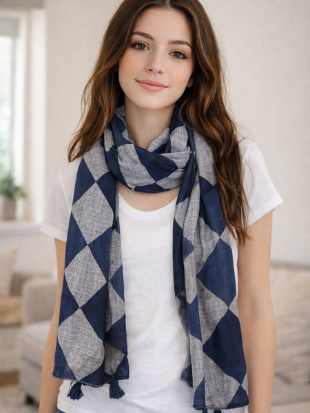 Splendid Pink Printed Rayon Casual Scarves/Stoles for Women SC87