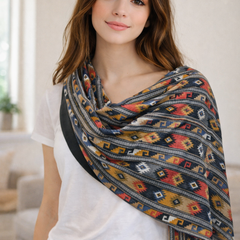 Stunning Multicolor Printed Rayon Designer Scarves/Stoles for Women SC89