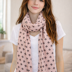 Classy Cream Printed Muslin Everyday Stylish Scarves/Stoles for Women SC10