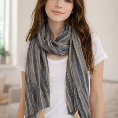 Beautiful Grey Tie Dye Muslin Everyday Scarves/Stoles for Women SC93
