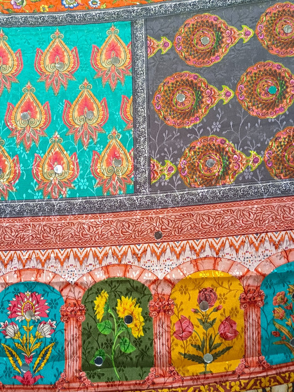 Multicolor Patchwork Printed ART SILK Dupatta DB3014