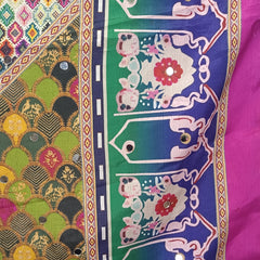 Multicolor Patchwork Paisley Print Designer Dupatta DB3019