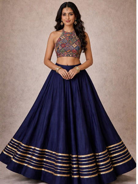 Cotton Silk Stitched Only Lehenga