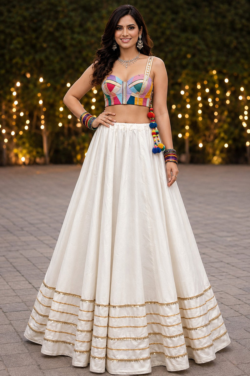 Cotton Silk Stitched Only Lehenga