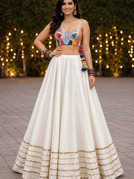 Cotton Silk Stitched Only Lehenga