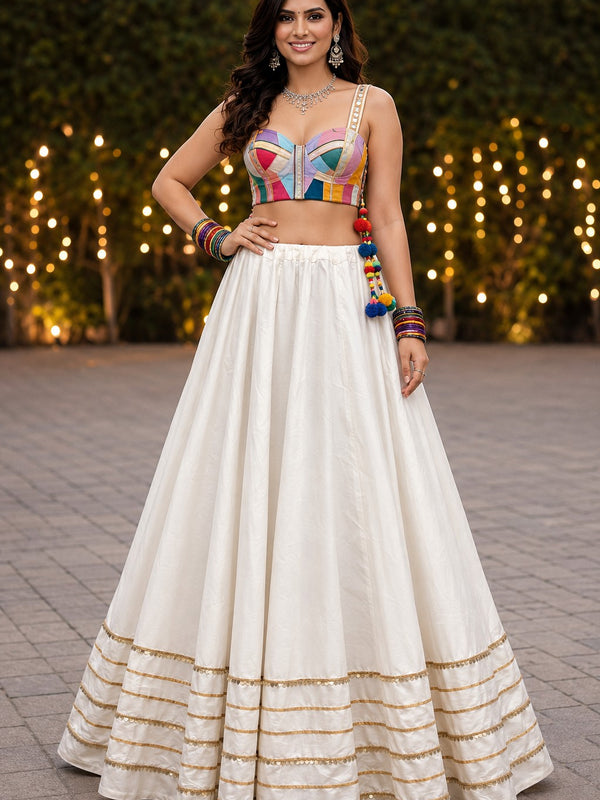 Cotton Silk Stitched Only Lehenga